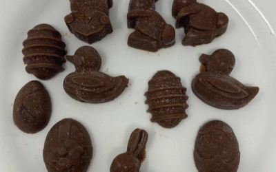 Bombones de chocolate y almendras